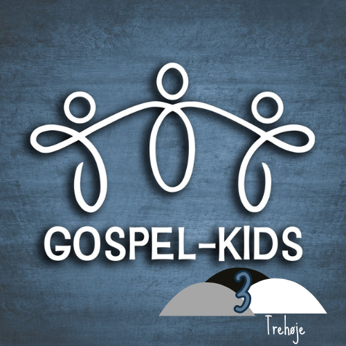 Gospel Kids logo, 3 bakker, et tretal